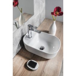 Sapho Manaki umywalka 42x28 cm nablatowa owalna biała TU0076