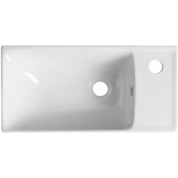 Sapho Nuali umywalka 50x25 cm ścienna prostokątna biała TU0122