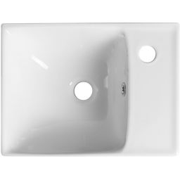 Sapho Nuali umywalka 40x30 cm ścienna prostokątna biała TU0128