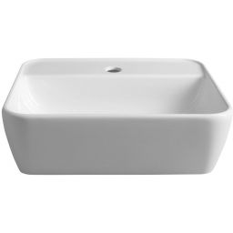 Sapho Tuje umywalka 46x42 cm nablatowa prostokątna biała TU0217