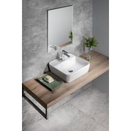 Sapho Tuje umywalka 46x42 cm nablatowa prostokątna biała TU0217