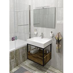 Sapho Twig umywalka 60x47 cm ścienna prostokątna biała TW060