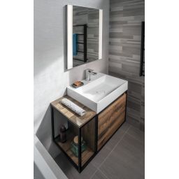 Sapho Twig umywalka 60x47 cm ścienna prostokątna biała TW060