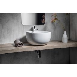 Sapho Dome umywalka 45,5 cm nablatowa okrągła biała WH030