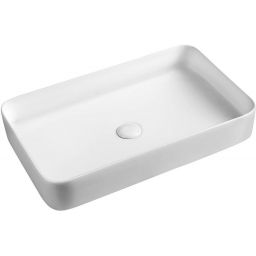 Sapho Blade umywalka 65x40 cm nablatowa prostokątna biała WH051