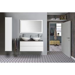 Sapho Dimp umywalka 46 cm nablatowa okrągła biała WH060