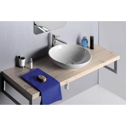 Sapho Dimp umywalka 46 cm nablatowa okrągła biała WH060