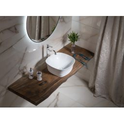 Sapho Idea umywalka 42x42 cm nablatowa kwadratowa biała WH100