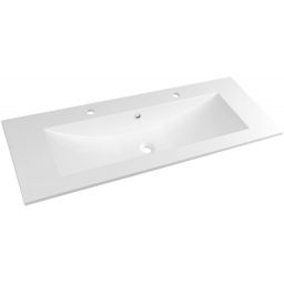 Sapho Yukon umywalka 120x45 cm wpuszczana prostokątna biała YU122