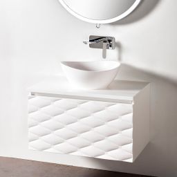 Sanitti Tre umywalka 47,3x37,6 cm nablatowa biały połysk TRE-47-BP