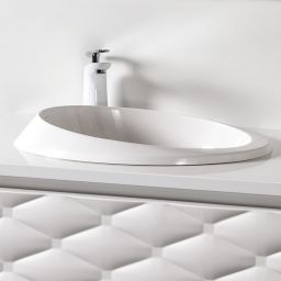 Sanitti Otto umywalka 52,5x36,4 cm wpuszczana biały połysk OTTO-52-BP