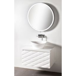 Sanitti Tre umywalka 47,3x37,6 cm nablatowa biały połysk TRE-47-BP