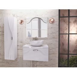 Sanitti Tre umywalka 47,3x37,6 cm nablatowa biały połysk TRE-47-BP