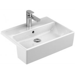 Villeroy & Boch Memento umywalka 55x42,5 cm nakładana na blat prostokątna Weiss Alpin 41335501