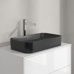 Villeroy & Boch Finion umywalka 60x35 cm prostokątna nablatowa CeramicPlus Pure Black 414361R7