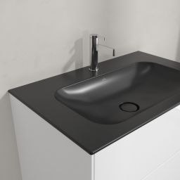Villeroy & Boch Finion umywalka 80x50 cm prostokątna meblowa CeramicPlus Pure Black 416481R7