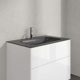 Villeroy & Boch Finion umywalka 80x50 cm prostokątna meblowa CeramicPlus Pure Black 416484R7