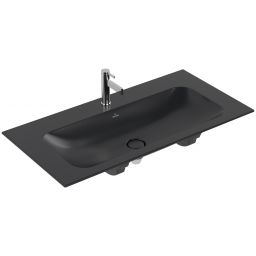 Villeroy & Boch Finion umywalka 100x50 cm prostokątna meblowa CeramicPlus Pure Black 4164A2R7