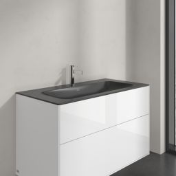 Villeroy & Boch Finion umywalka 100x50 cm prostokątna meblowa CeramicPlus Pure Black 4164A2R7