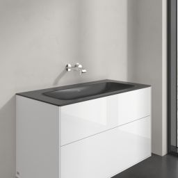 Villeroy & Boch Finion umywalka 100x50 cm prostokątna meblowa CeramicPlus Pure Black 4164A3R7
