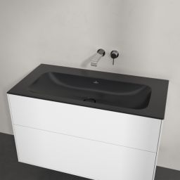 Villeroy & Boch Finion umywalka 100x50 cm prostokątna meblowa CeramicPlus Pure Black 4164A3R7