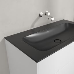 Villeroy & Boch Finion umywalka 100x50 cm prostokątna meblowa CeramicPlus Pure Black 4164A3R7