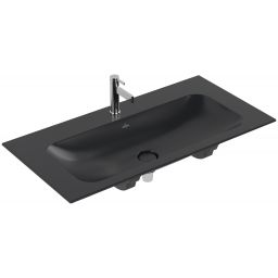 Villeroy & Boch Finion umywalka 100x50 cm prostokątna meblowa CeramicPlus Pure Black 4164ABR7