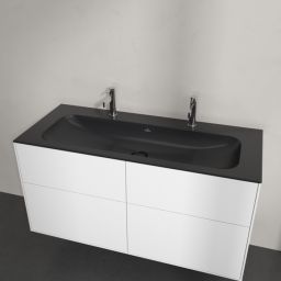 Villeroy & Boch Finion umywalka 120x50 cm prostokątna meblowa CeramicPlus Pure Black 4164C1R7
