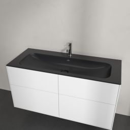 Villeroy & Boch Finion umywalka 120x50 cm prostokątna meblowa CeramicPlus Pure Black 4164C2R7