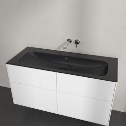Villeroy & Boch Finion umywalka 120x50 cm prostokątna meblowa CeramicPlus Pure Black 4164C3R7