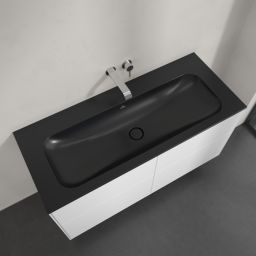 Villeroy & Boch Finion umywalka 120x50 cm prostokątna meblowa CeramicPlus Pure Black 4164C3R7