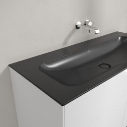 Villeroy & Boch Finion umywalka 120x50 cm prostokątna meblowa CeramicPlus Pure Black 4164C3R7