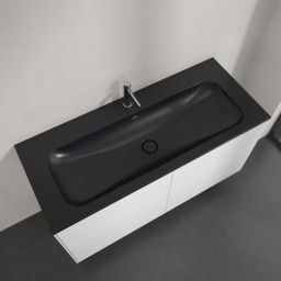 Villeroy & Boch Finion umywalka 120x50 cm prostokątna meblowa CeramicPlus Pure Black 4164CBR7
