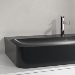 Villeroy & Boch Finion umywalka 100x47 cm prostokątna ścienna-meblowa CeramicPlus Pure Black 41681BR7