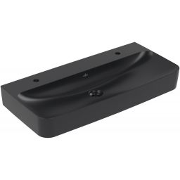 Villeroy & Boch Finion umywalka 100x47 cm prostokątna ścienna-meblowa CeramicPlus Pure Black 41681LR7