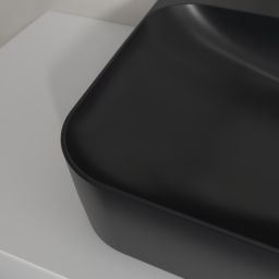Villeroy & Boch Finion umywalka 100x47 cm prostokątna ścienna-meblowa CeramicPlus Pure Black 41681LR7