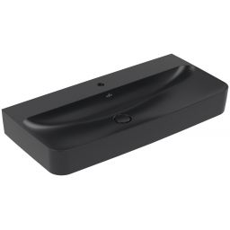 Villeroy & Boch Finion umywalka 100x47 cm prostokątna ścienna CeramicPlus Pure Black 4168A2R7