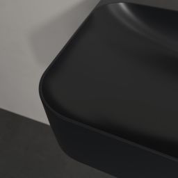 Villeroy & Boch Finion umywalka 100x47 cm prostokątna ścienna CeramicPlus Pure Black 4168A2R7