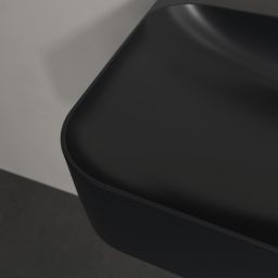 Villeroy & Boch Finion umywalka 100x47 cm prostokątna ścienna CeramicPlus Pure Black 4168ABR7