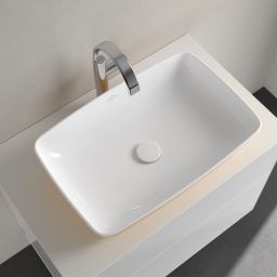 Villeroy & Boch Artis umywalka 58x38,5 cm prostokątna nablatowa biały połysk/indian summer 417258BCW9