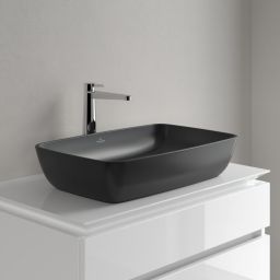 Villeroy & Boch Artis umywalka 58x38,5 cm prostokątna nablatowa CeramicPlus Pure Black 417258R7