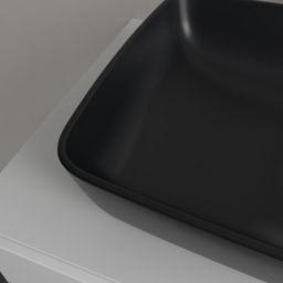 Villeroy & Boch Artis umywalka 58x38,5 cm prostokątna nablatowa CeramicPlus Pure Black 417258R7