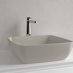 Villeroy & Boch Artis umywalka 41x41 cm kwadratowa nablatowa CeramicPlus Almond 417841AM