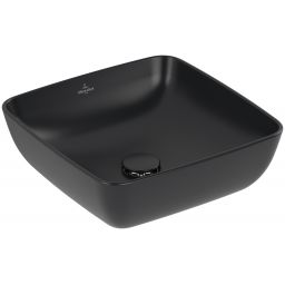 Villeroy & Boch Artis umywalka 41x41 cm kwadratowa nablatowa CeramicPlus Pure Black 417841R7