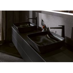 Villeroy & Boch Artis umywalka 41x41 cm kwadratowa nablatowa CeramicPlus Pure Black 417841R7