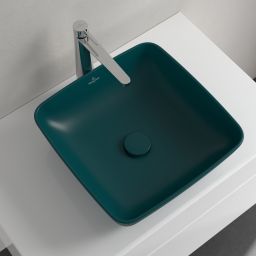 Villeroy & Boch Artis umywalka 41x41 cm kwadratowa nablatowa CeramicPlus Teal 417841TE
