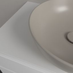 Villeroy & Boch Artis umywalka 43x43 cm okrągła nablatowa CeramicPlus Almond 417943AM