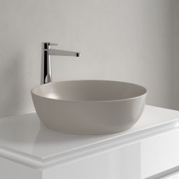 Villeroy & Boch Artis umywalka 43x43 cm okrągła nablatowa CeramicPlus Almond 417943AM