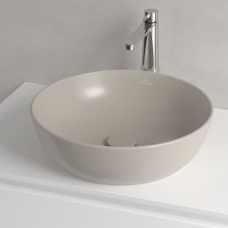 Villeroy & Boch Artis umywalka 43x43 cm okrągła nablatowa CeramicPlus Almond 417943AM