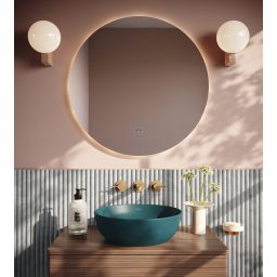 Villeroy & Boch Artis umywalka 43x43 cm okrągła nablatowa CeramicPlus Teal 417943TE